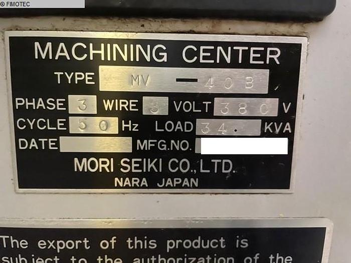 Used 1991 MORI SEIKI MV 40 B