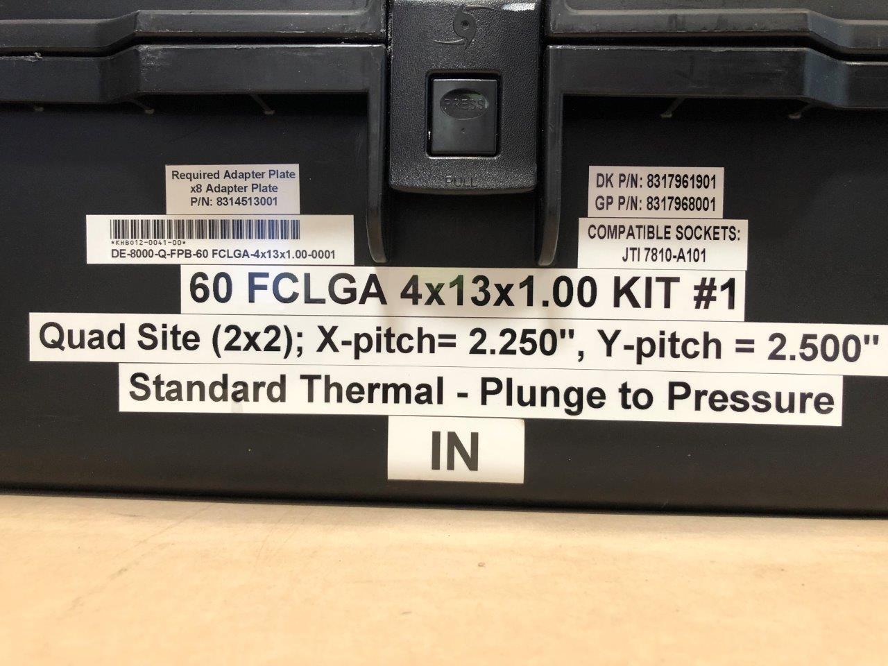 Used DELTA EDGE DE8000 - Q-FPB - 60 FCLGA - 4x13x1.00 Test Handler Change Kit