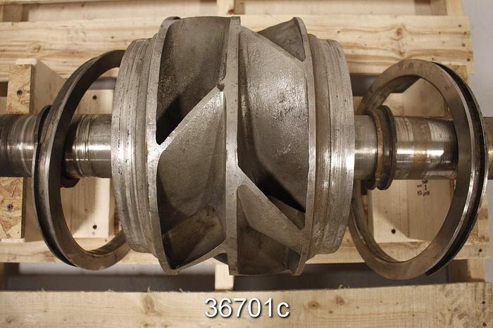 Used Goulds 3415 Pump Rotating Assembly, 14x16x18, 7 Vane 14.75 Diameter #36701