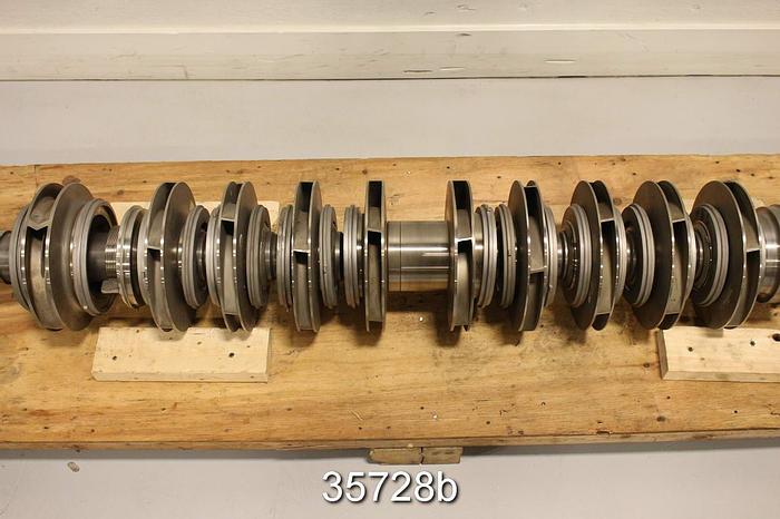 Refurbished Flowserve CHTA 10 Stage Pump Rotating Assembly, 10" Impeller #35728