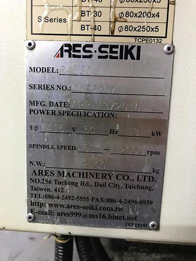 Used 2010 ARES SEIKI R4530 WITH 4 ASIX CNC DRILL AND TAP MILLING MACHINE