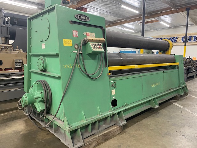 Used Franklin 3/4" x 12' Hydraulic Power Plate Roll Rolling Machine 14" Rolls #5835