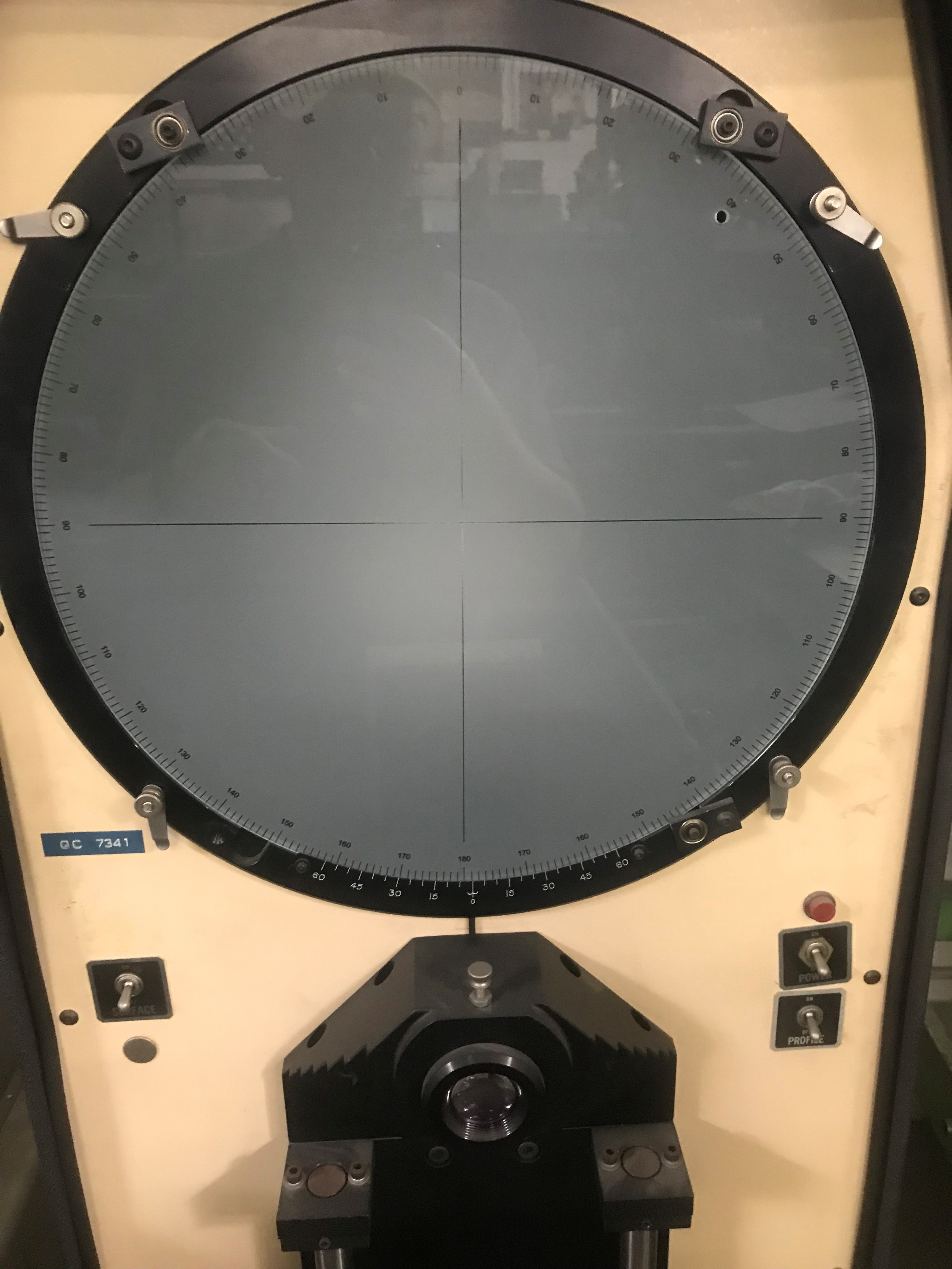 Used Sold MICROVU H14 Optical Comparator 14" 5432 1 at Wheeler