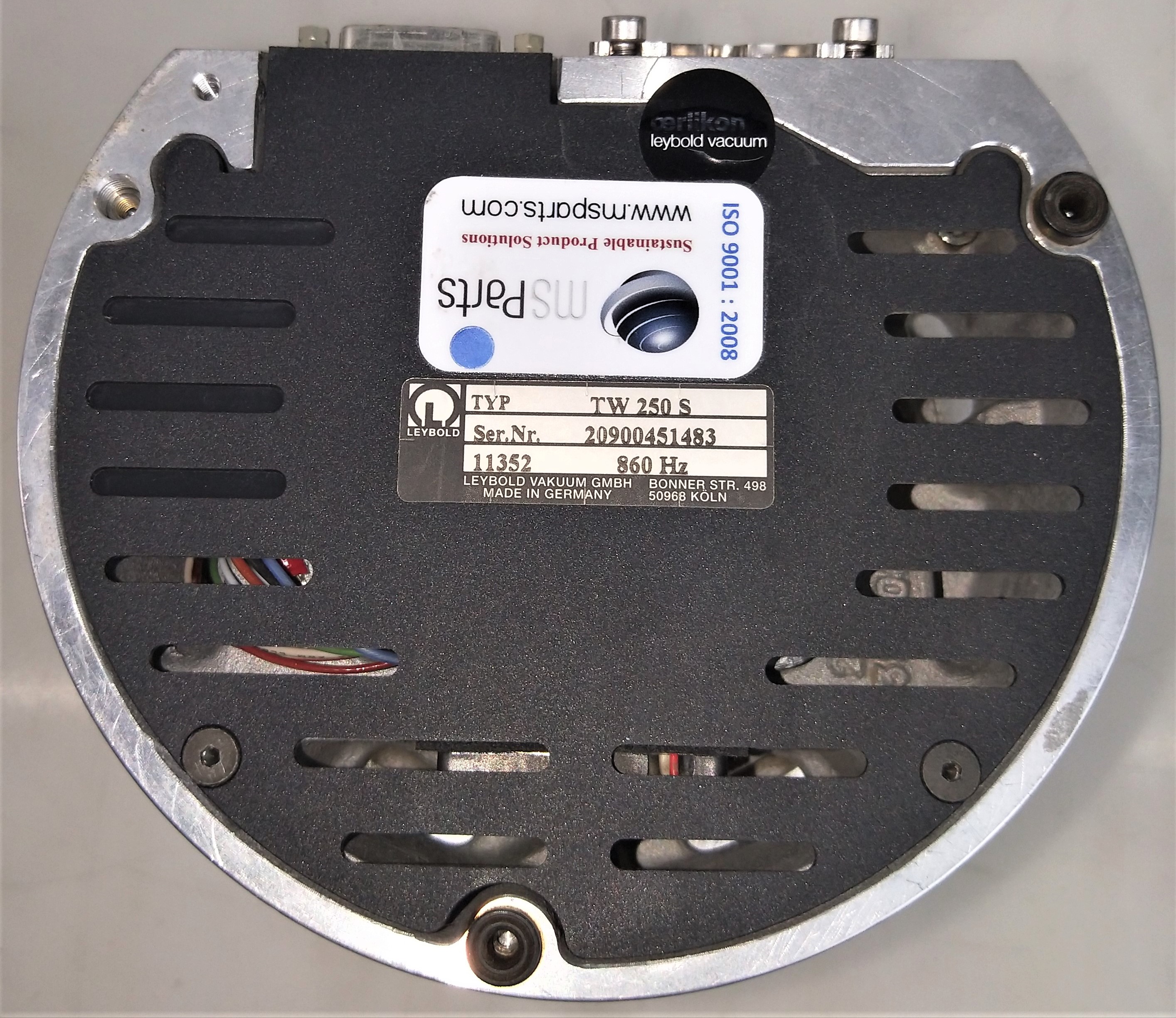 Used Leybold TW250S Turbomolecular Drag Pump with TD400 Converter