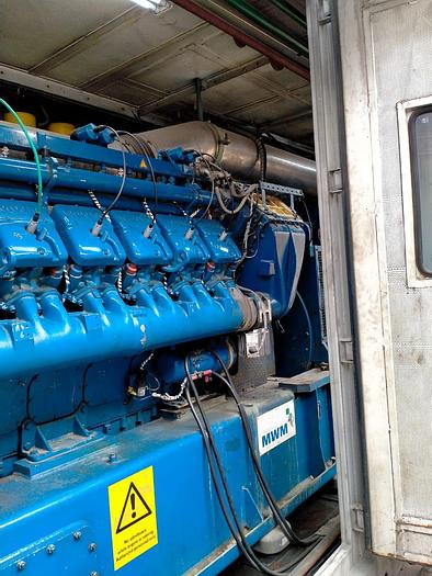 Used 2 MW 2011 Used MWM TCG2020V20 Natural Gas Generator