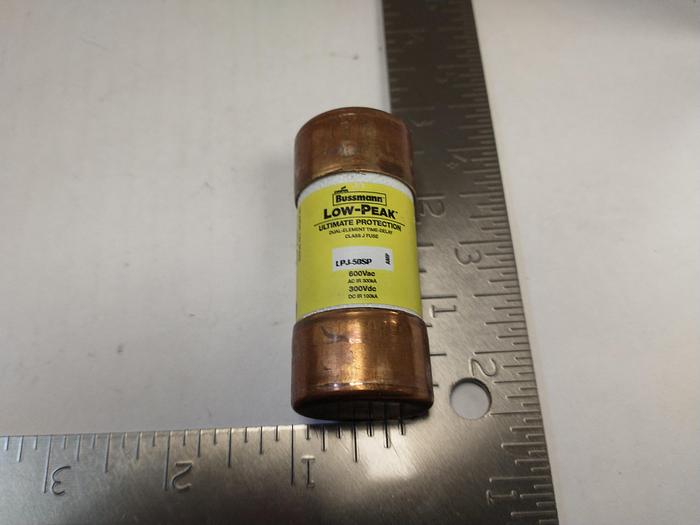 Used BUSSMANN LPJ-50SP BUSS LOW PEAK FUSE, J CLASS