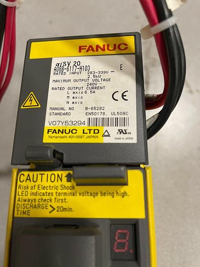FANUC A06B-6117-H103 SERVO AMPLIFIER ALPHA SVM1-20i