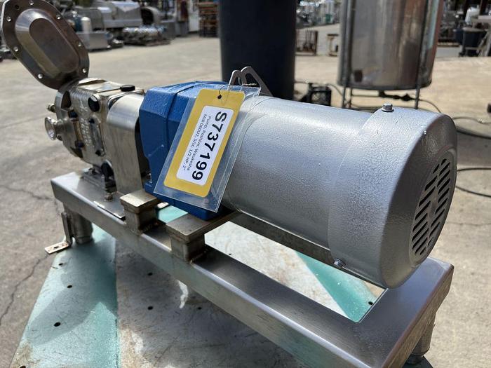 Used Pump, Positive, Waukesha, Mdl 060U2, 316 S/st, 1/2 HP, 2" #S737199