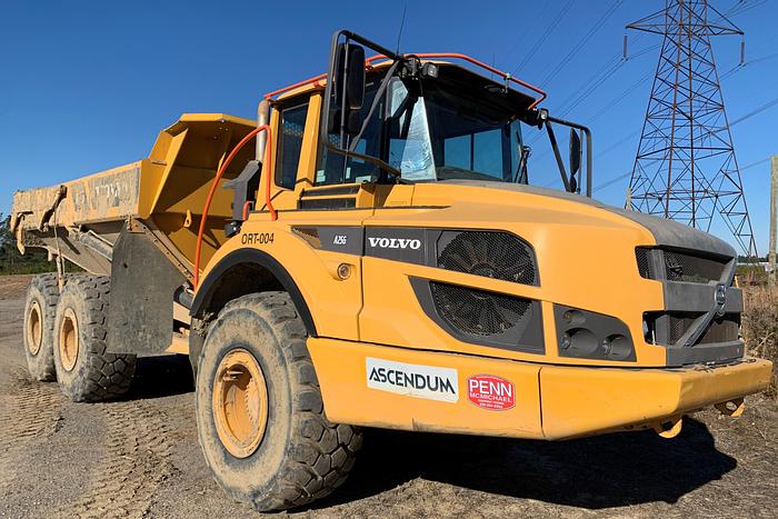 Used 2016 Volvo A25G with tailgate