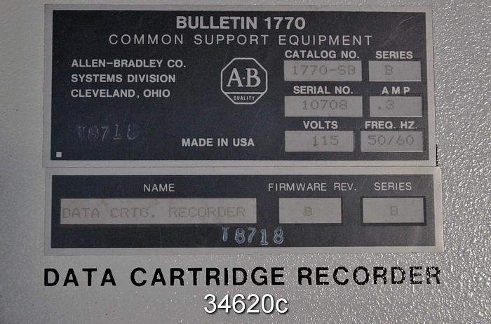 Used Allen Bradley 1770-SB Data Cartdridge Recorder #34620