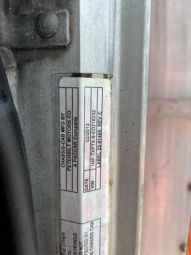 Used 2014 Peterbilt 367 Tri-Axle Dump Truck #5614