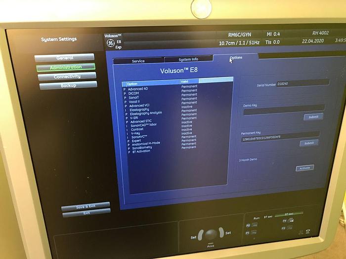 Used For Sale GE Voluson E8 OB / GYN - Vascular Ultrasound