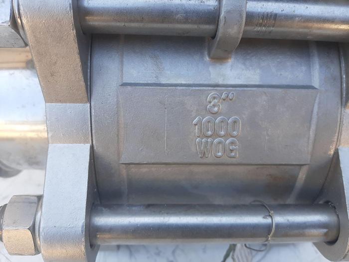 Used Valve, Ball, 3", Stainless Steel, Tru-Flo Actuator, Type MT41 #S744648