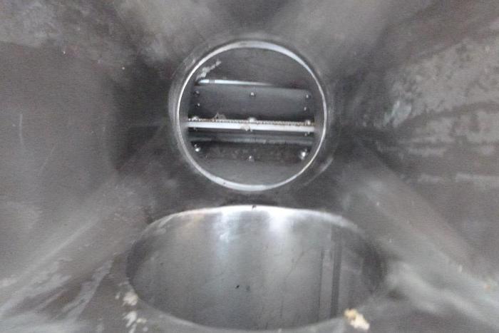 Used Hopper, 9 CF, S/St, 36" x 32", Conical, Air Lock Valve #S744141