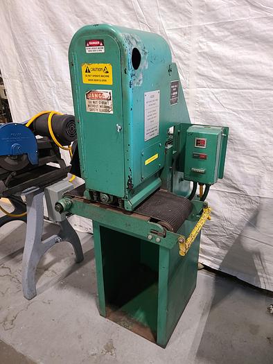 Used Timesaver Mini Belt Grinders 948 Precision Automated Sanding Metal Plastic Wood
