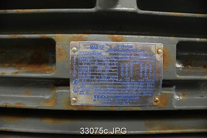 Used Westinghouse 50Hp, 1765RPM, 460Volts AC Motor #33075