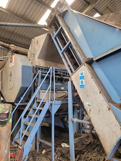 Used Eldon MPR 160T Tyre Recycling Line