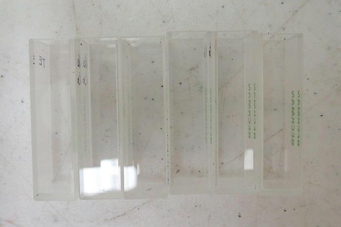 Used Beckman-Coulter PN 596492 Optical Glass Cuvettes - Set of Six 10mm