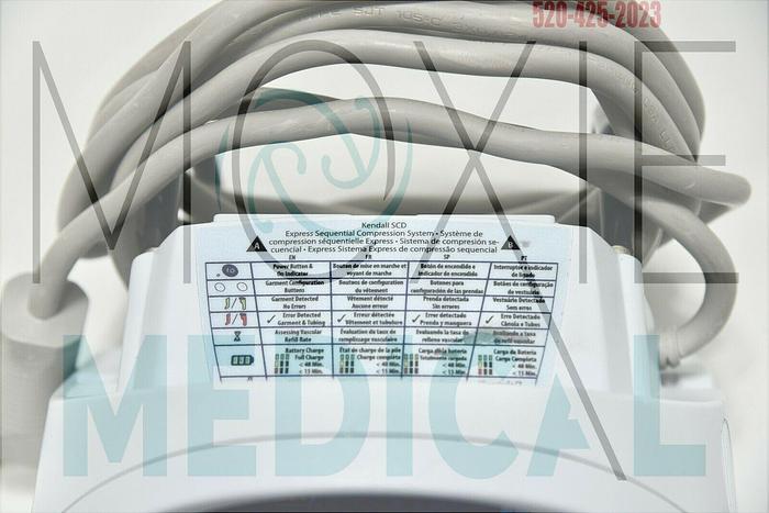 Used Kendall SCD Express Compression System Vascular Refill Detection