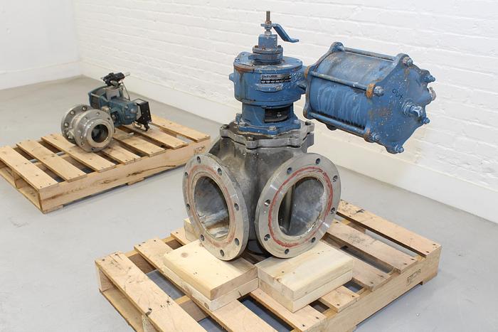 Used Dezurik 8" 3-way Air Operated Valve #43974