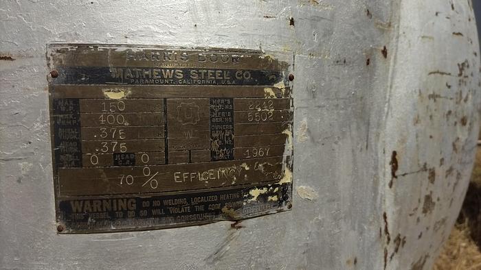 Used Autoclave, 36" X 17', C/st, 150 PSI, Matthews Steel #S744259