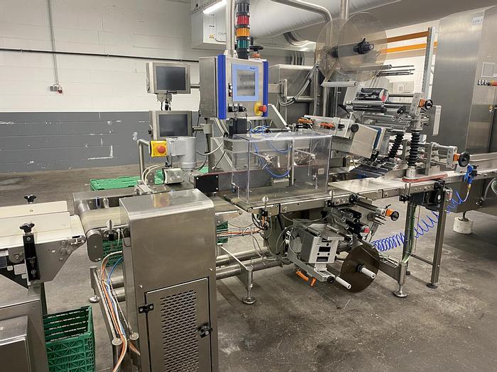 Gebraucht Schalenverarbeitungslinie für Kunststoffschalen (Feinkost), Multivac T700, Bj. 2012