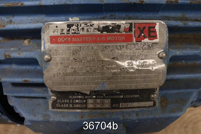 Used Reliance 3 Hp Ac Motor, 460 Volt, 1755 Rpm #36704