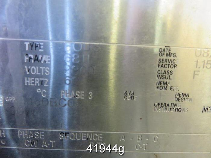 Used Siemens Induction Motor, 900 Hp, 595 Rpm, 2300 Volts #41944