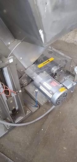 Used Stainless feed hopper  11wx 84" discharge