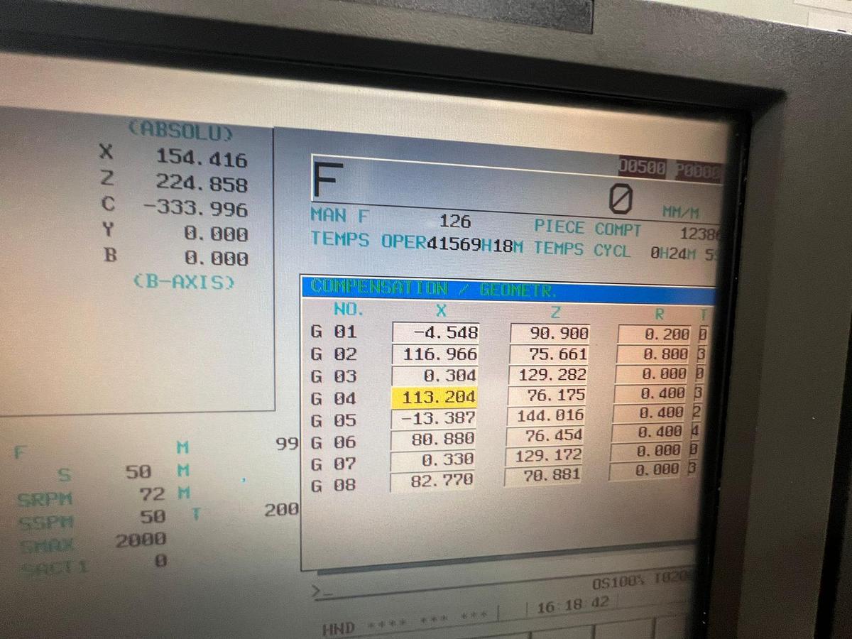 Usato 2001 TORNIO CNC BIGLIA B 301 YS