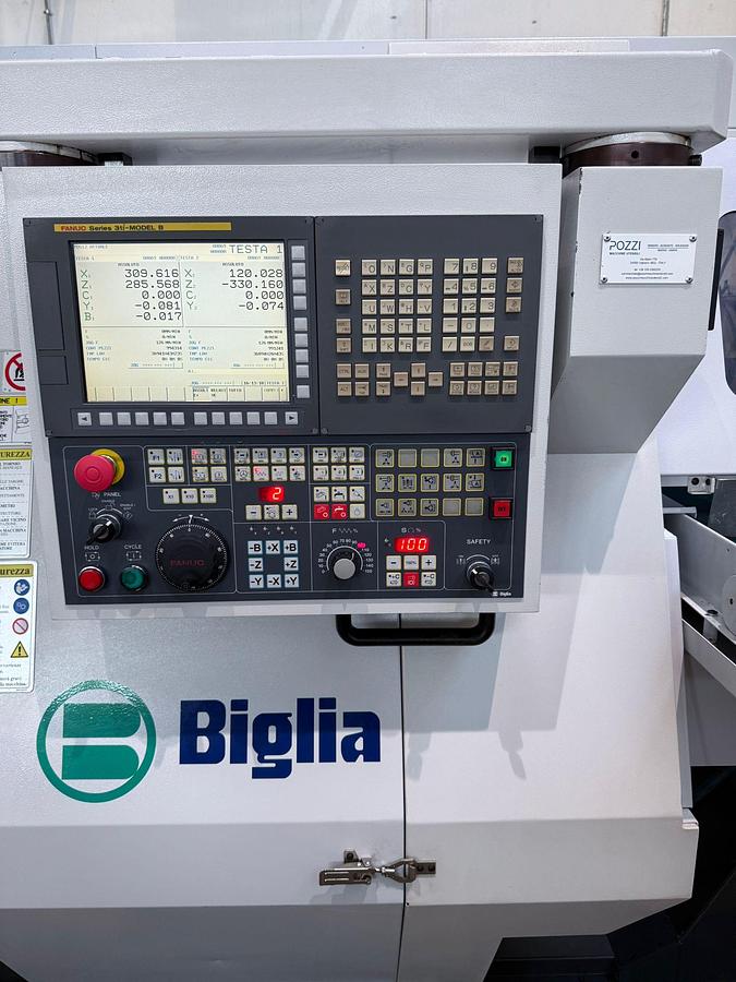 Ricondizionato ANNO 2012 TORNIO CNC BIGLIA B 465 Y2