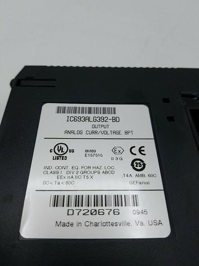 Used GE FANUC IC693ALG392-BD