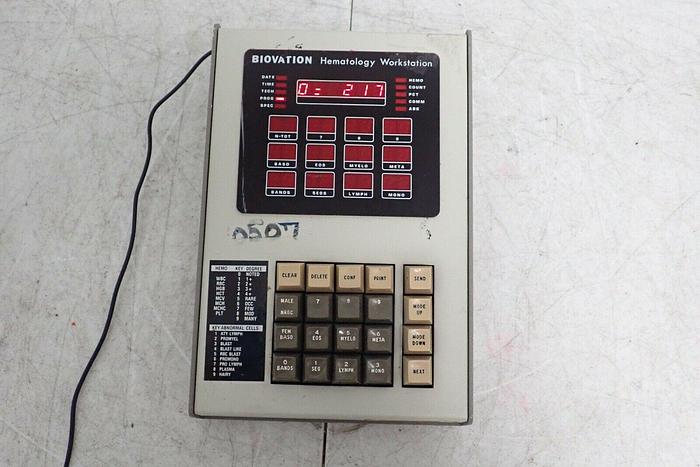 Used Biovation Model 1300-B Hematology Workstation Keypad