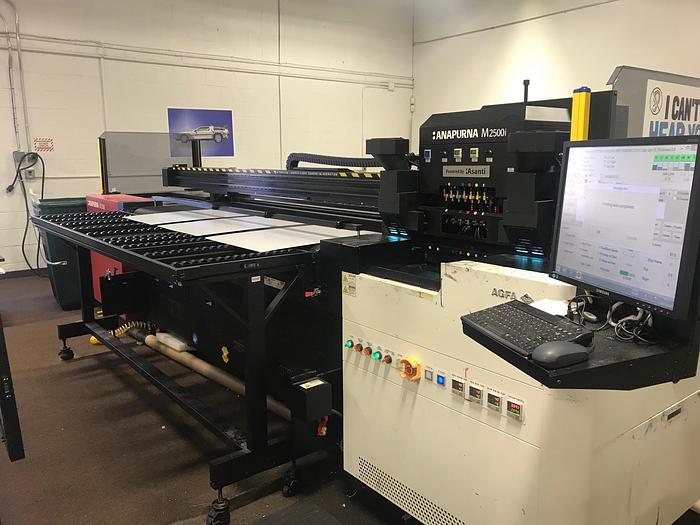 Used 2015 Agfa Anapurna M2500i Hybrid Flatbed