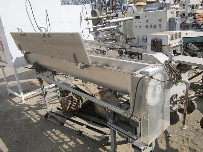 Used Blancher, Screw, 9" x 8', 316 Stainless Steel, Rietz, Thermascrew, Steam #S739222