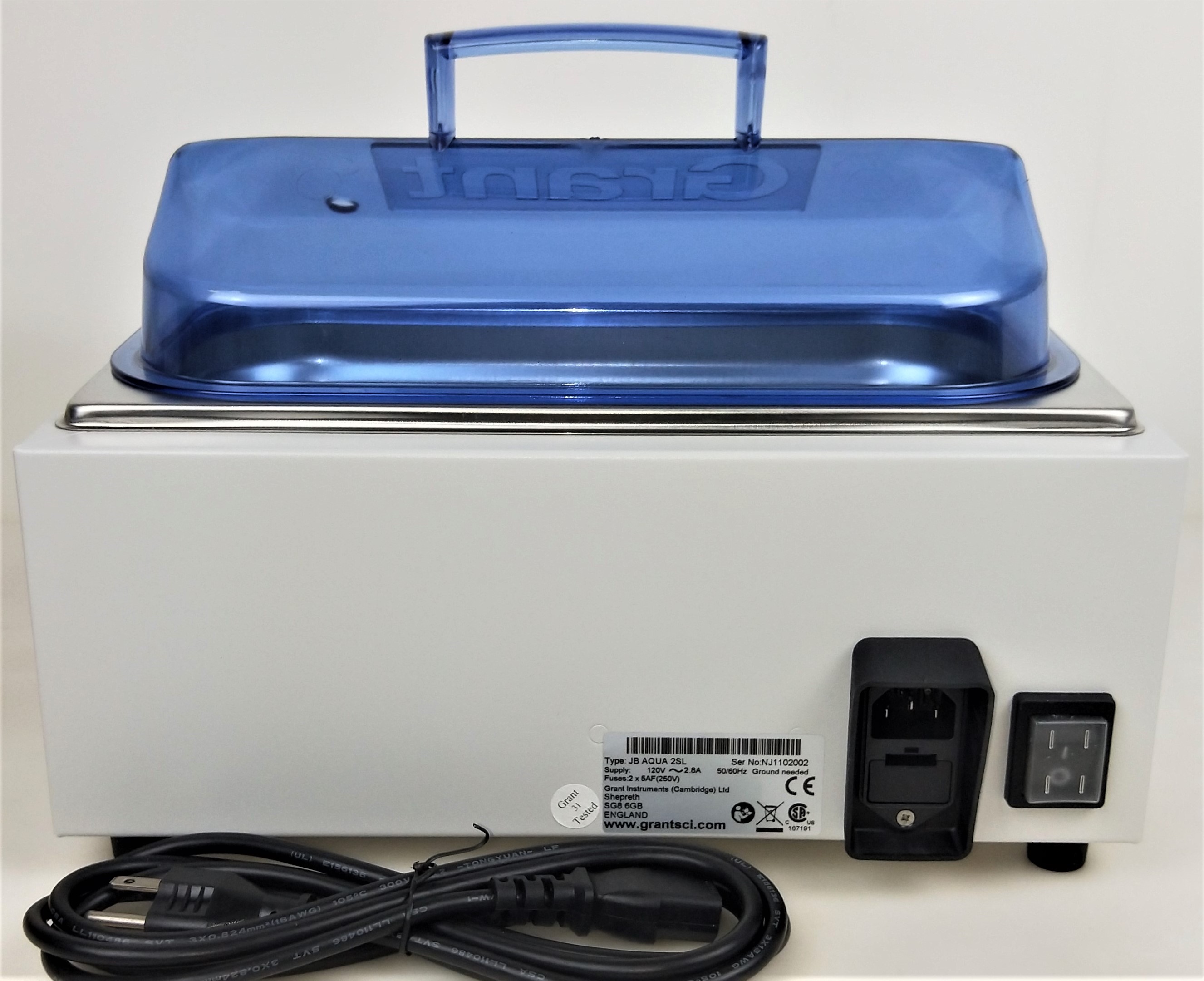 New Open Box Grant JB Aqua 2SL Plus Shallow Analog Water Bath - 2L