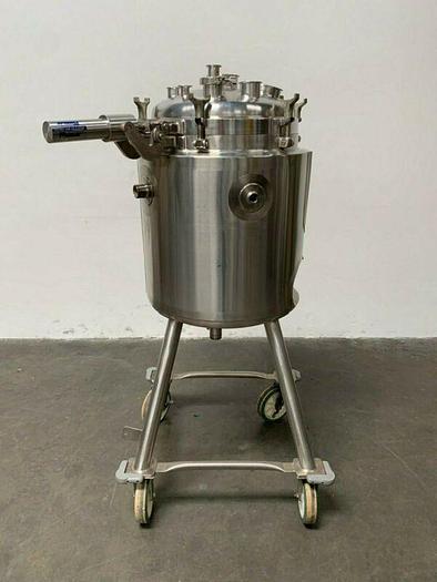 Used Walker 100 Liter Stainless Steel Jacketed Reactor 45 PSI