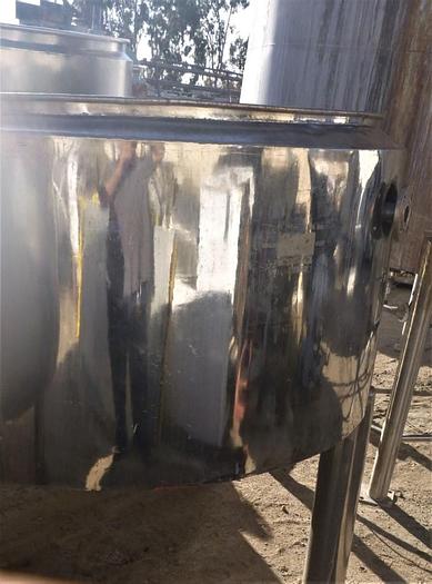 Used Tank, 325 Gallon, 316 Stainless Steel, 54" X 30", Jacketed, OT/CB #S743528