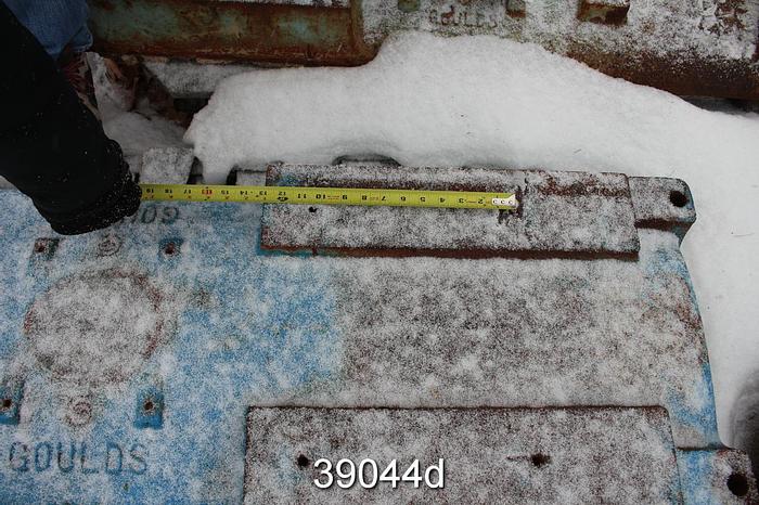 Used Goulds 3196 Pump Base, 58" Length, 18" Width, 4.5" Height #39044