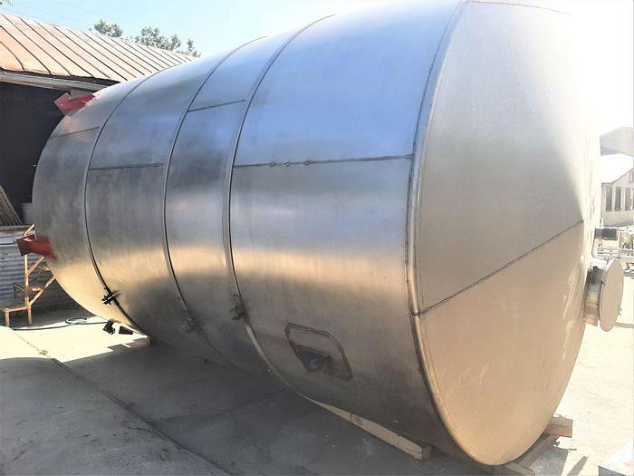 Used Tank, 7,250 Gallon, S/st, 9'4" x 14'3", Single Wall #S744542