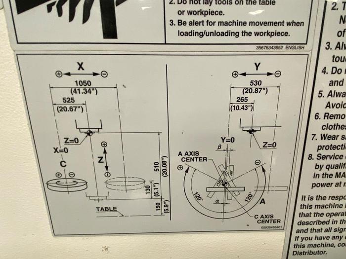 Used 2018 Mazak Vertical Center Nexus 530C-II 5X Machining Center