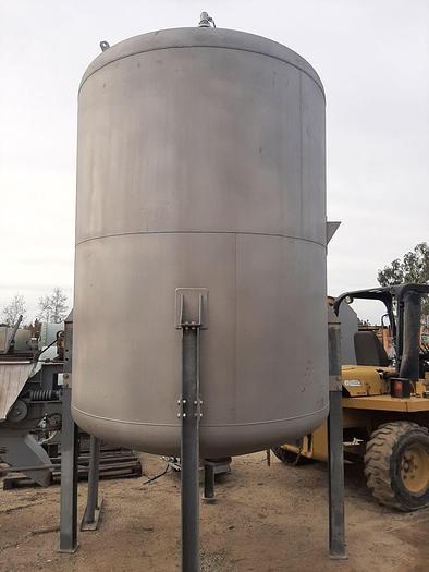 Used Tank, 2,300 Gallon, 304 S/st, 20 PSI, DT/DB, Morfab #S744375