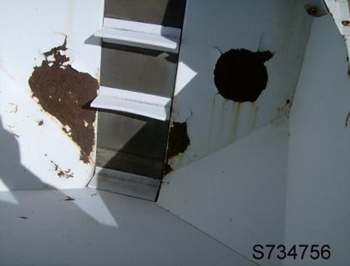 Used Hopper, 5 CF, C/st, Inclined Belt Disch, Feed Hopper, #S734756