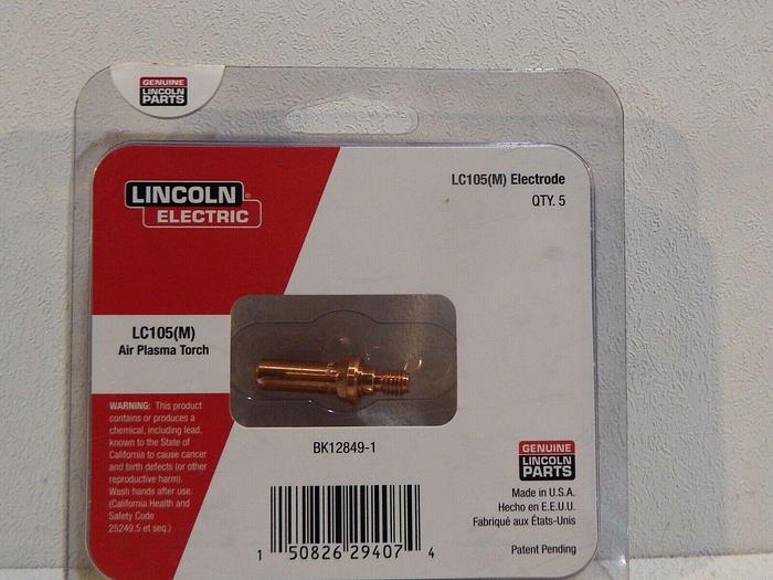 Lincoln BK12849-1 LC105(M) AIR PLASMA TORCH ELECTRODES QTY. 5 (F4)