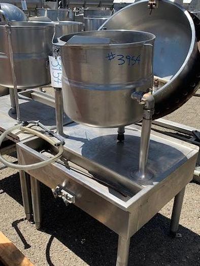 Used 40 gallon Groen Stainless Steel Jacketed Tilt Steam Kettle