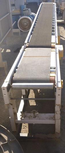 Used Conveyor, Belt, 12" x 172", C/st, Incline, Hytrol, 1 Hp #S743459