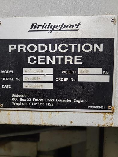 Used BRIDGEPORT VMC 1000XP3