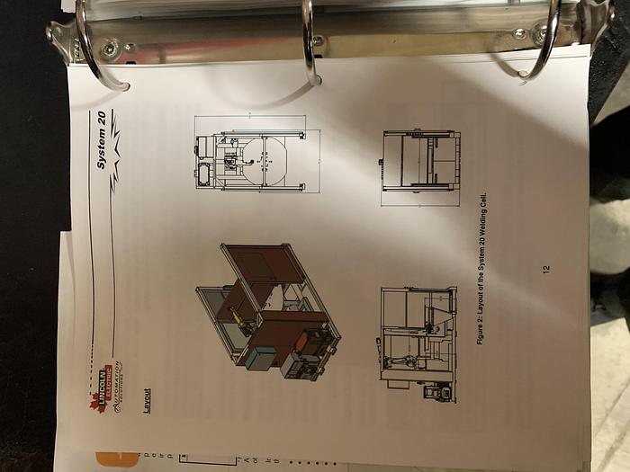 Used LINCOLN ELECTRIC SYSTEM 20 MIG WELDING CELL WITH FANUC ARCMATE 100IC ROBOT AND R30iB CONTROLLER