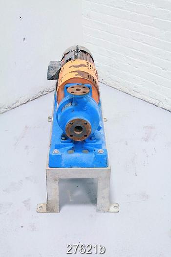 Used Goulds 3196 Goulds Pump 3196 Stx, 1X1.5X6, 5" Impeller Diameter, Stainless Steel Impeller, Ductile Iron Casing, Mechanical Seal, #27621