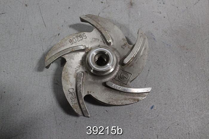 Used Goulds 3196 ST 1x1.5x6 Impeller, 5-Vane, 5.75" Diameter #39215